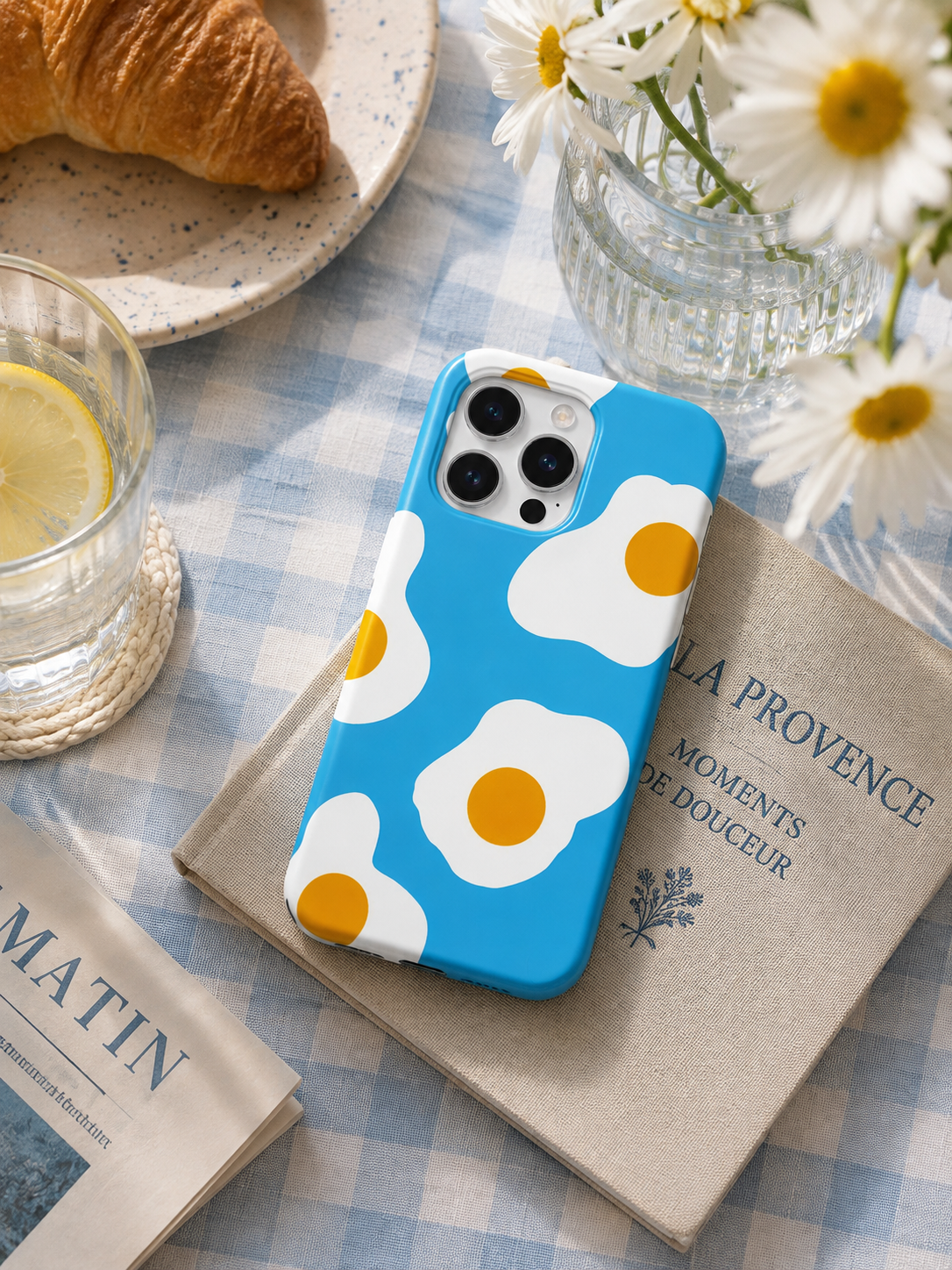 Yumurta Desenli İçi Kadifeli Telefon Kılıfı (Y24)