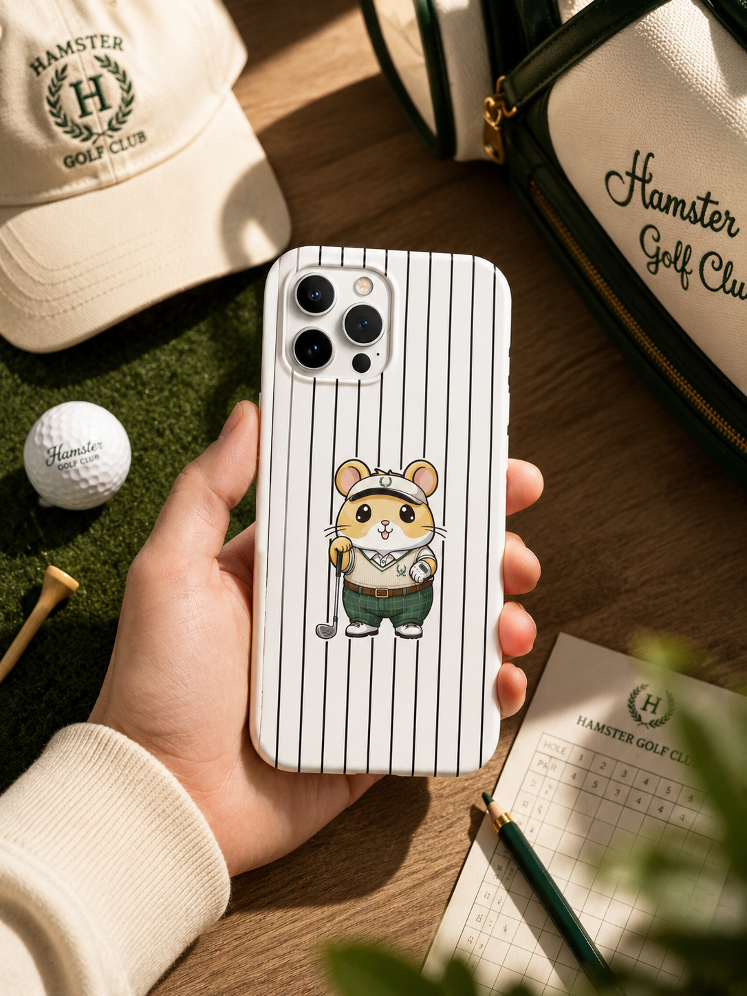 Hamster Golfer boy Telefon Kılıfı (Golfçü erkek) hm10