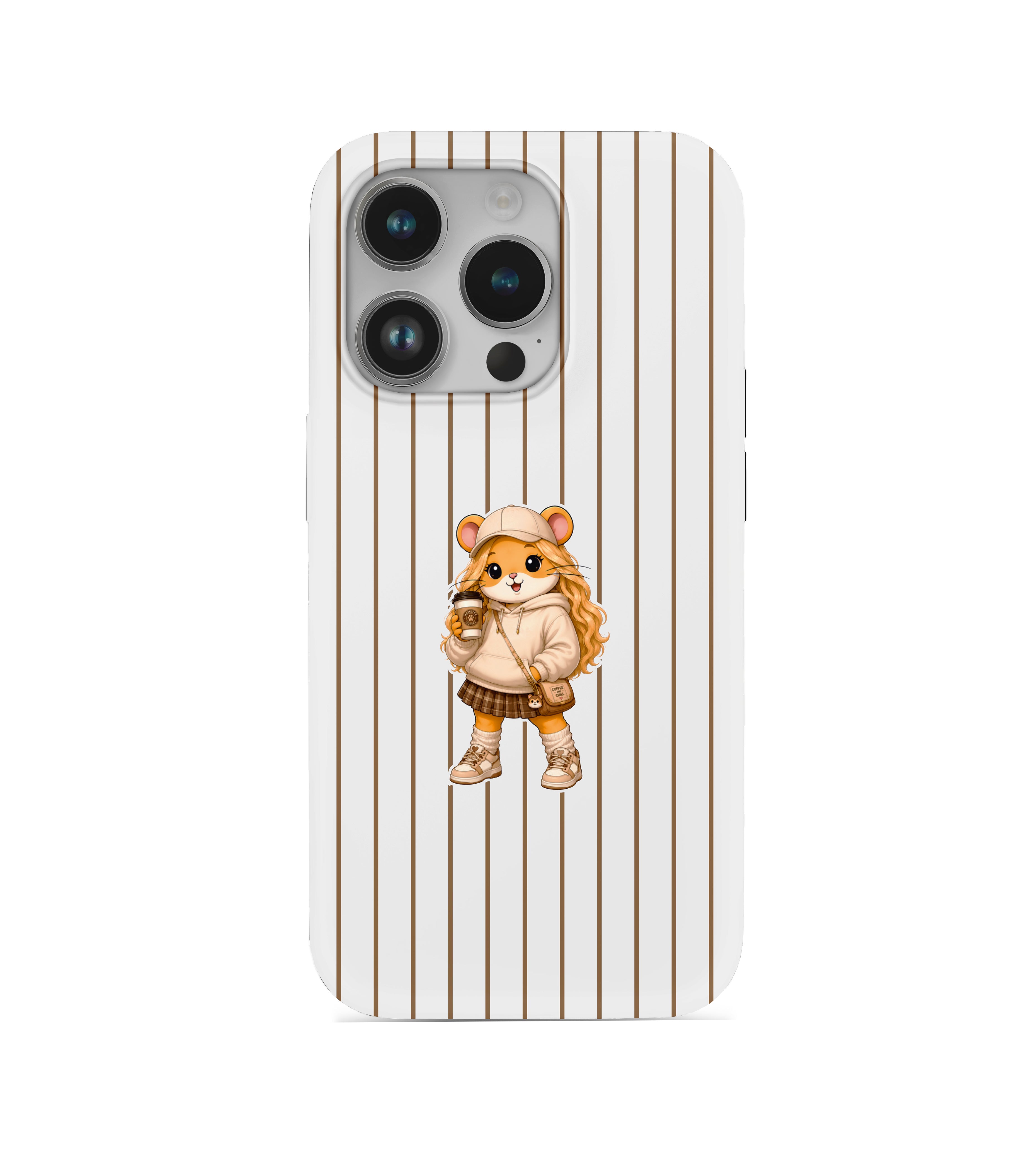 Hamster Coffee Girl Telefon Kılıfı (Kahve Kızı) hm15