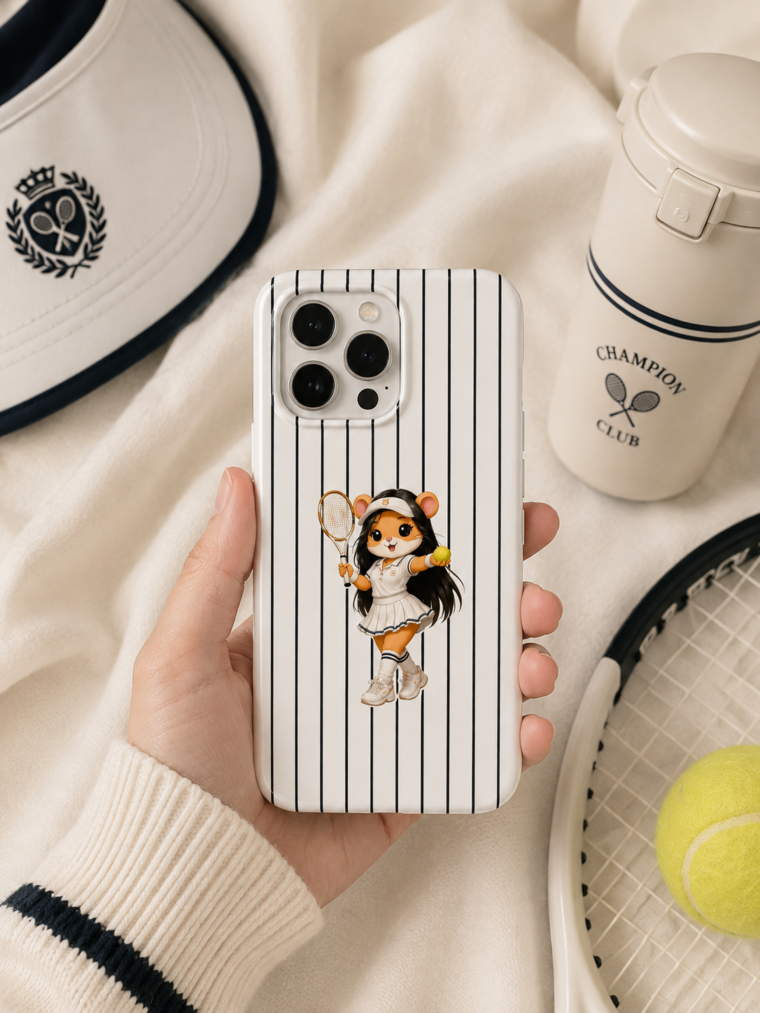 Hamster Tennis Girl Telefon Kılıfı hm19