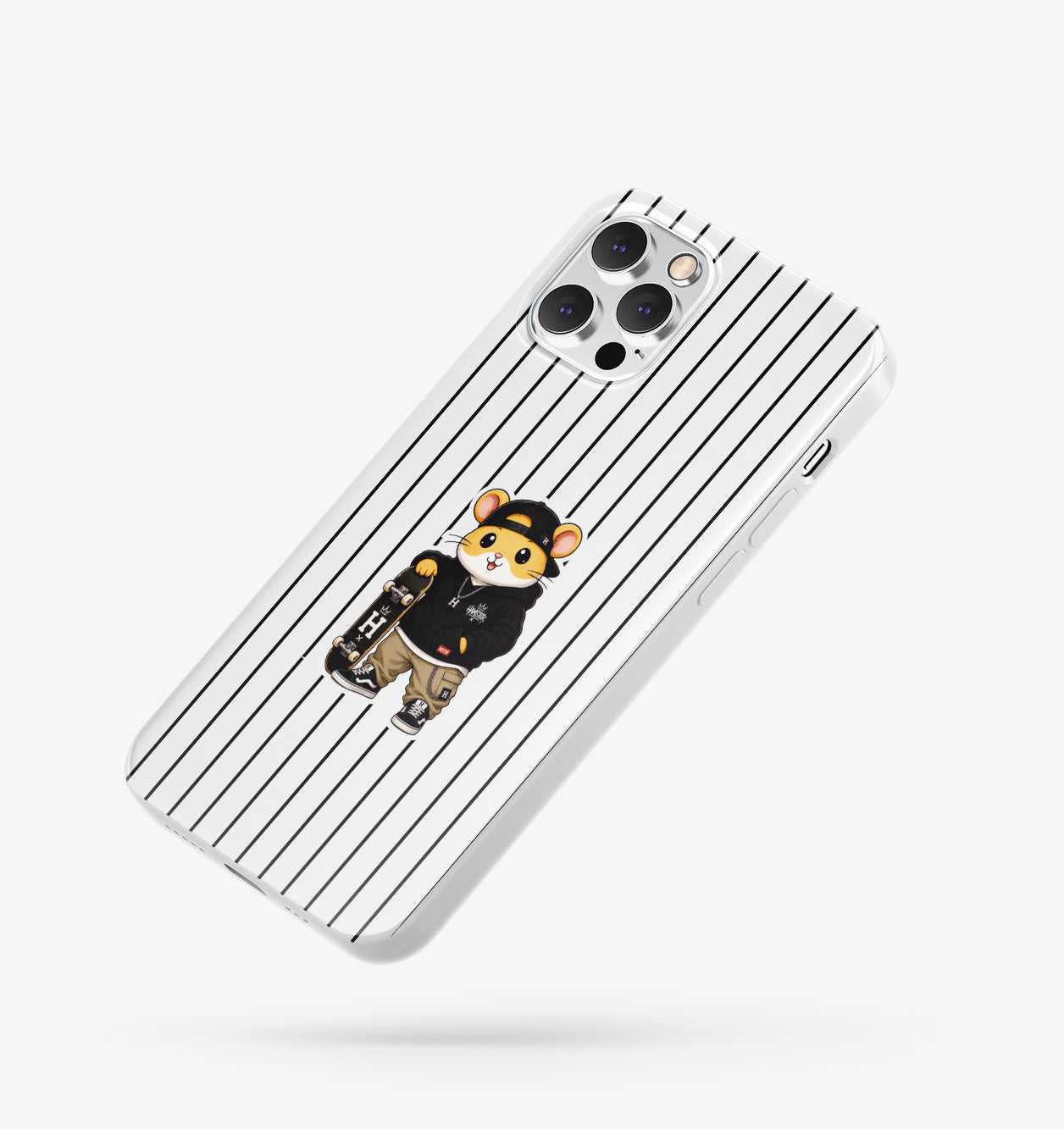 Hamster skateboarder Telefon Kılıfı (Kaykaycı)