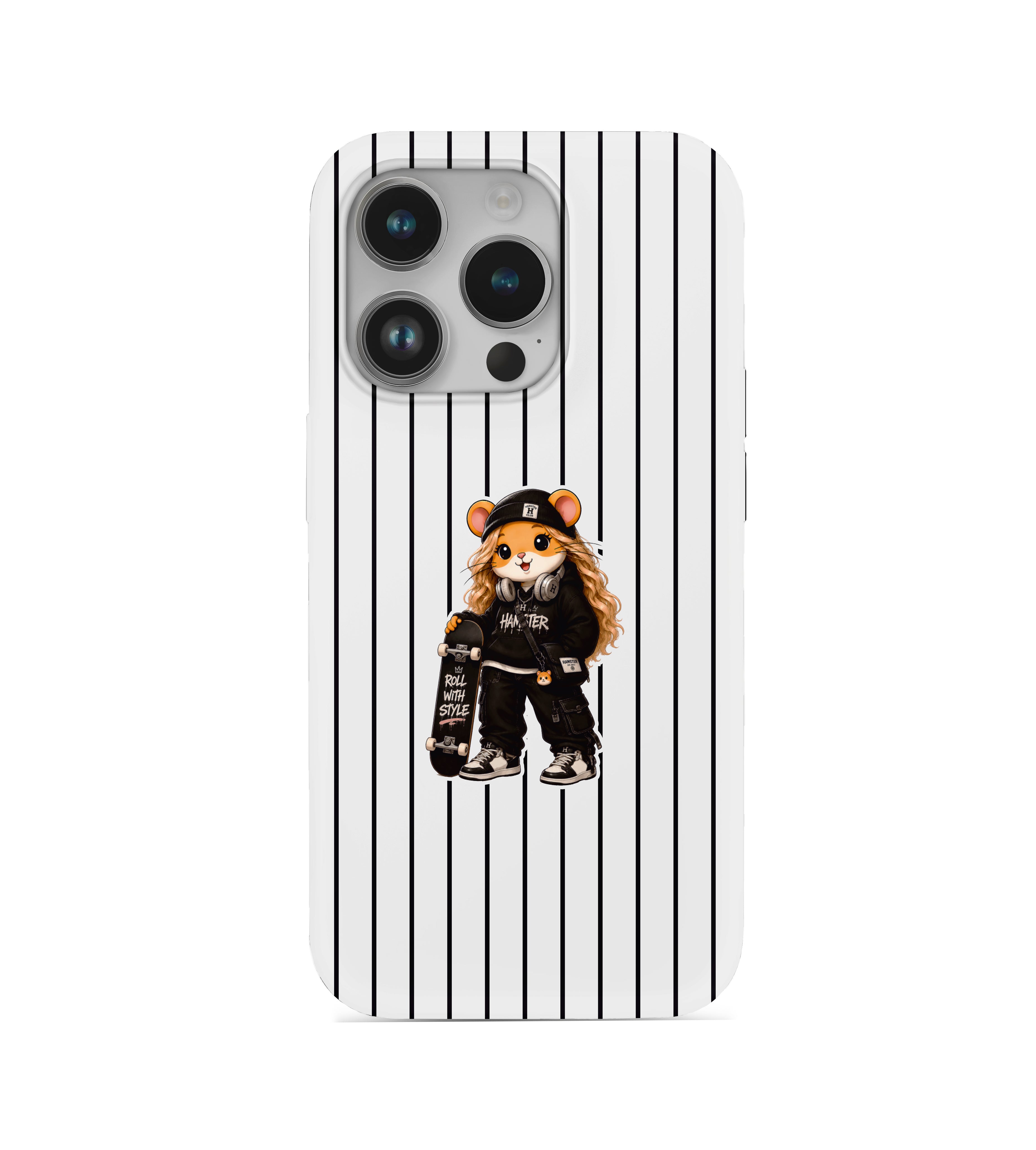 Hamster Skater Girl Telefon Kılıfı (Kaykaycı Kız) hm22