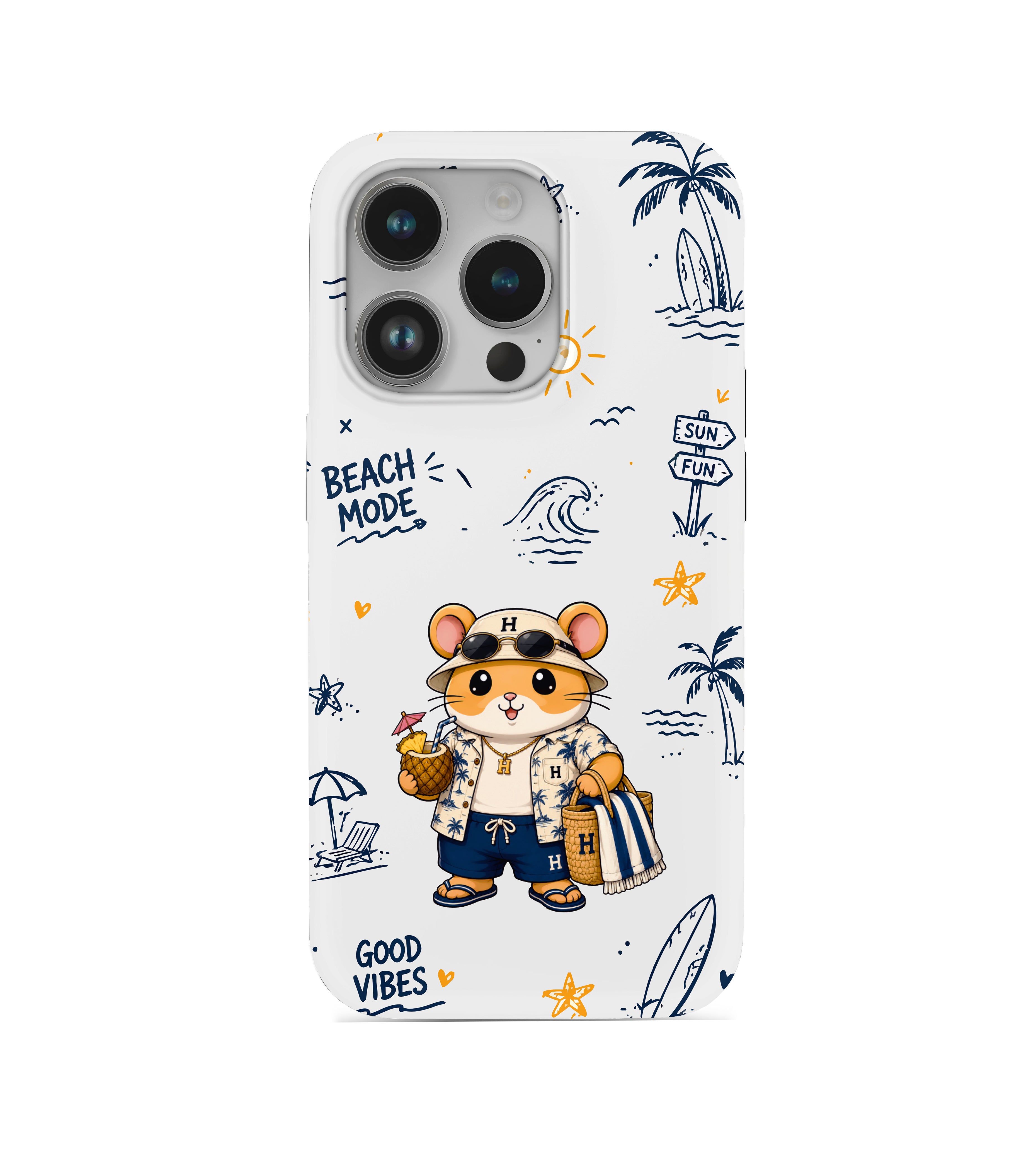 Hamster Beach Man Telefon Kılıfı (Plaj erkeği) hm25