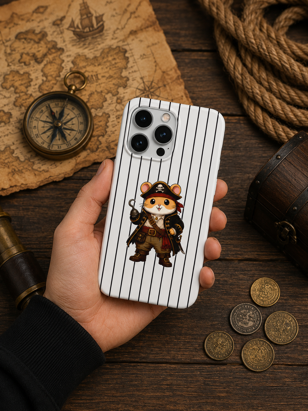Hamster Pirate Telefon Kılıfı (Korsan) hm6