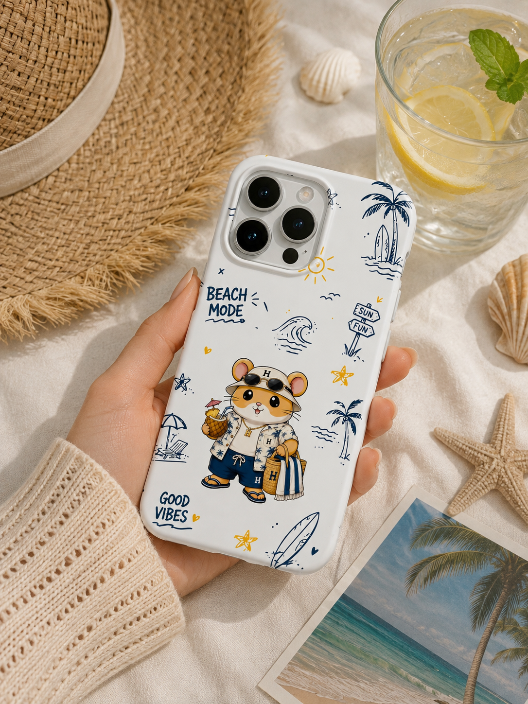 Hamster Beach Man Telefon Kılıfı (Plaj erkeği) hm25