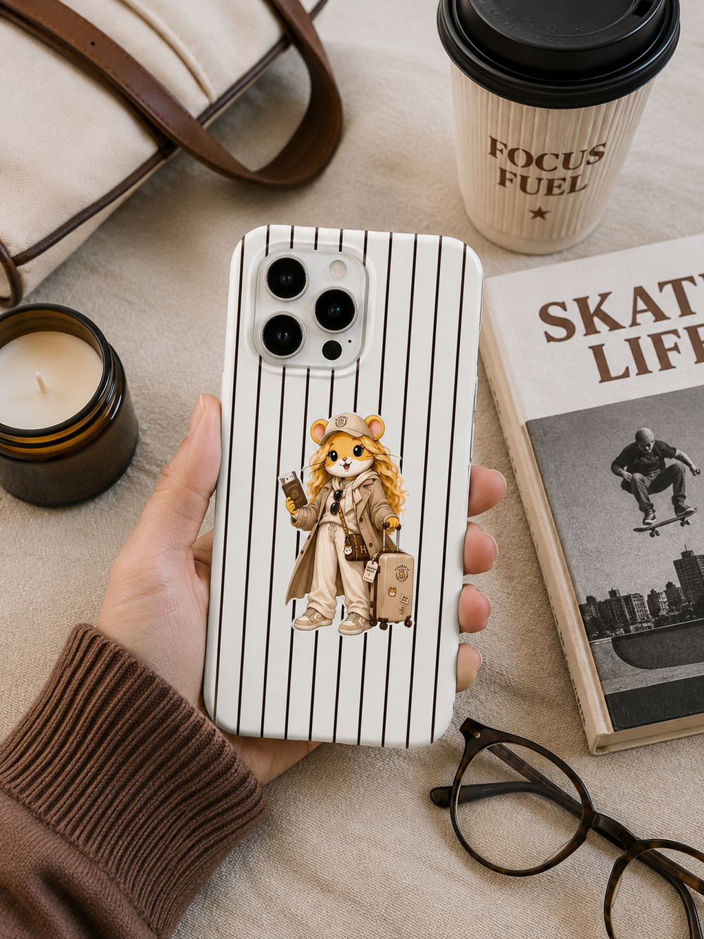 Hamster Traveler Girl Telefon Kılıfı (Gezgin Kız) hm18