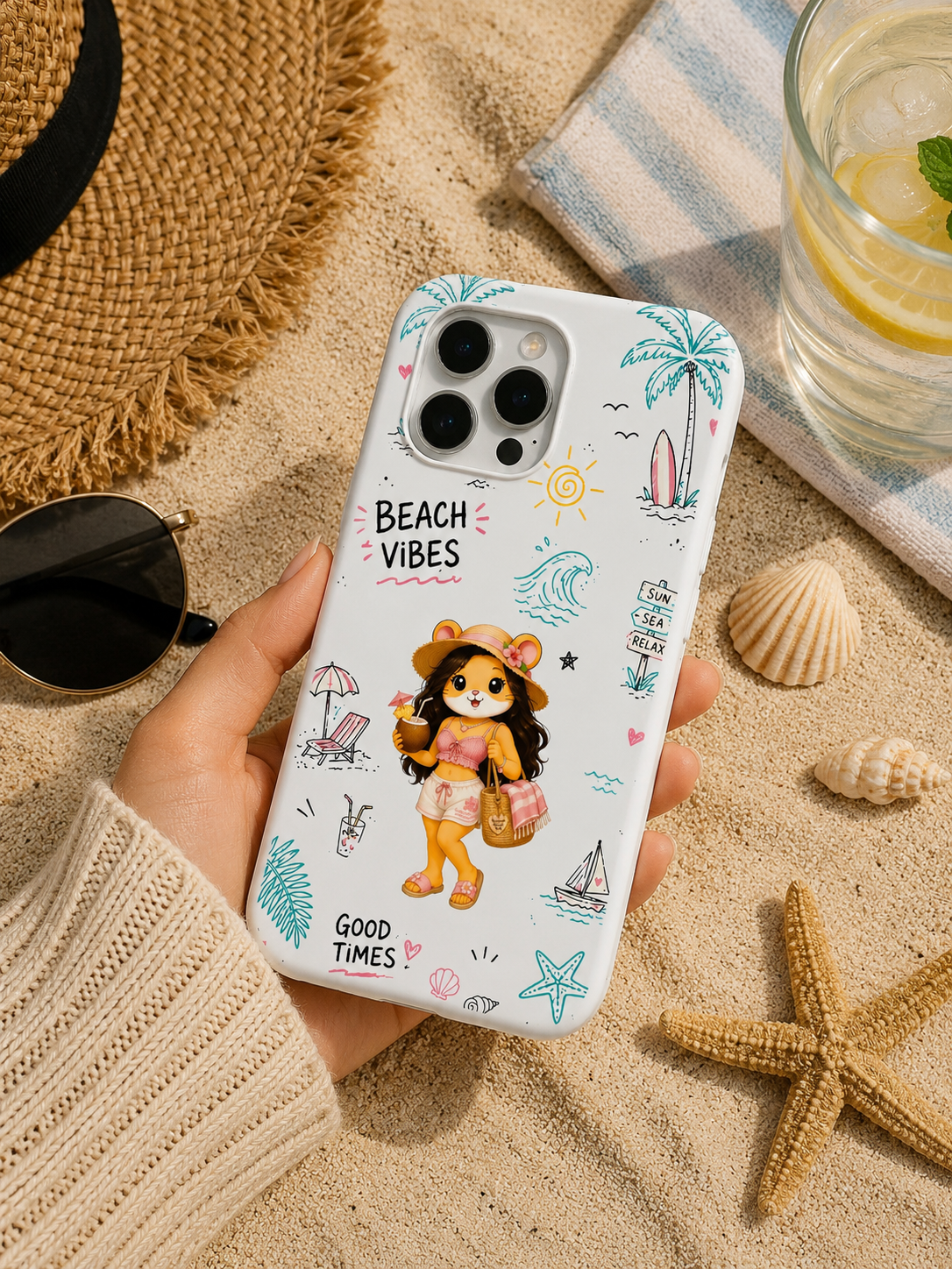 Hamster Beach Girl Telefon Kılıfı (Plaj Kızı) hm27