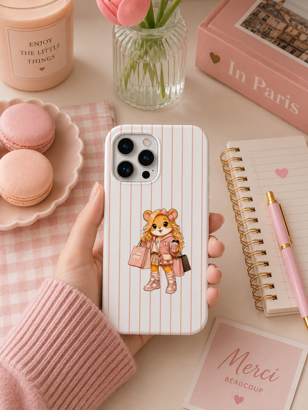 Hamster Shopping Girl Telefon Kılıfı (Alışveriş Kızı) hm14