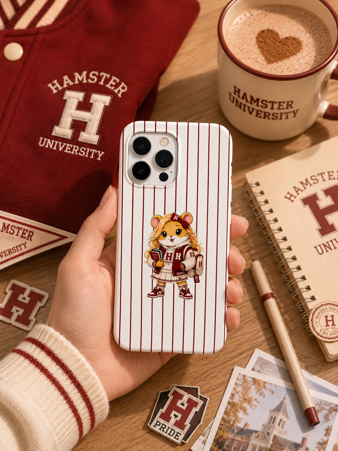 Hamster College Girl Telefon Kılıfı (Kolej Kızı) hm12