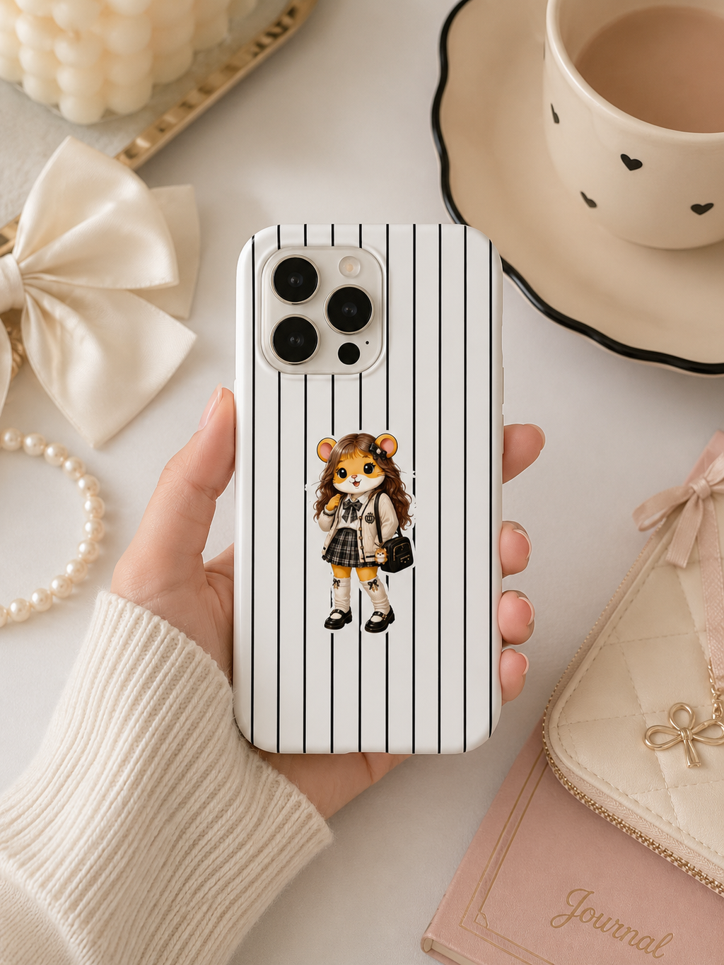 Hamster Korean Fashion Girl Telefon Kılıfı (Koreli Moda Kız) hm21