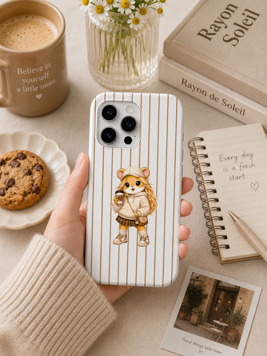 Hamster Coffee Girl Telefon Kılıfı (Kahve Kızı) hm15