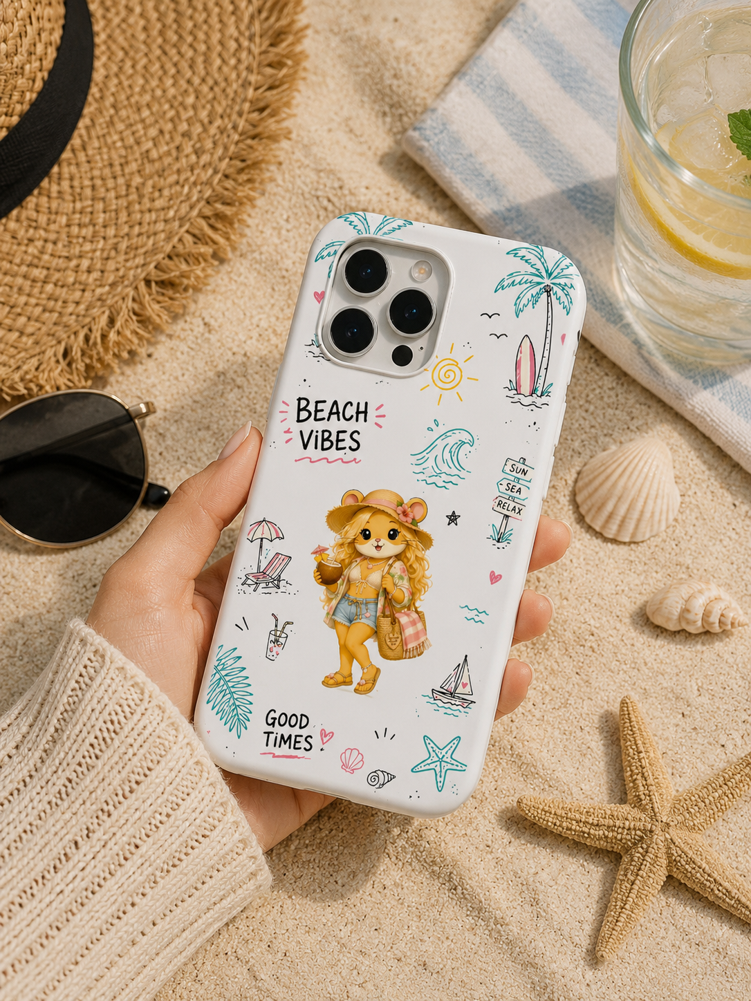 Hamster Beach Girl Telefon Kılıfı (Plaj Kızı) hm26