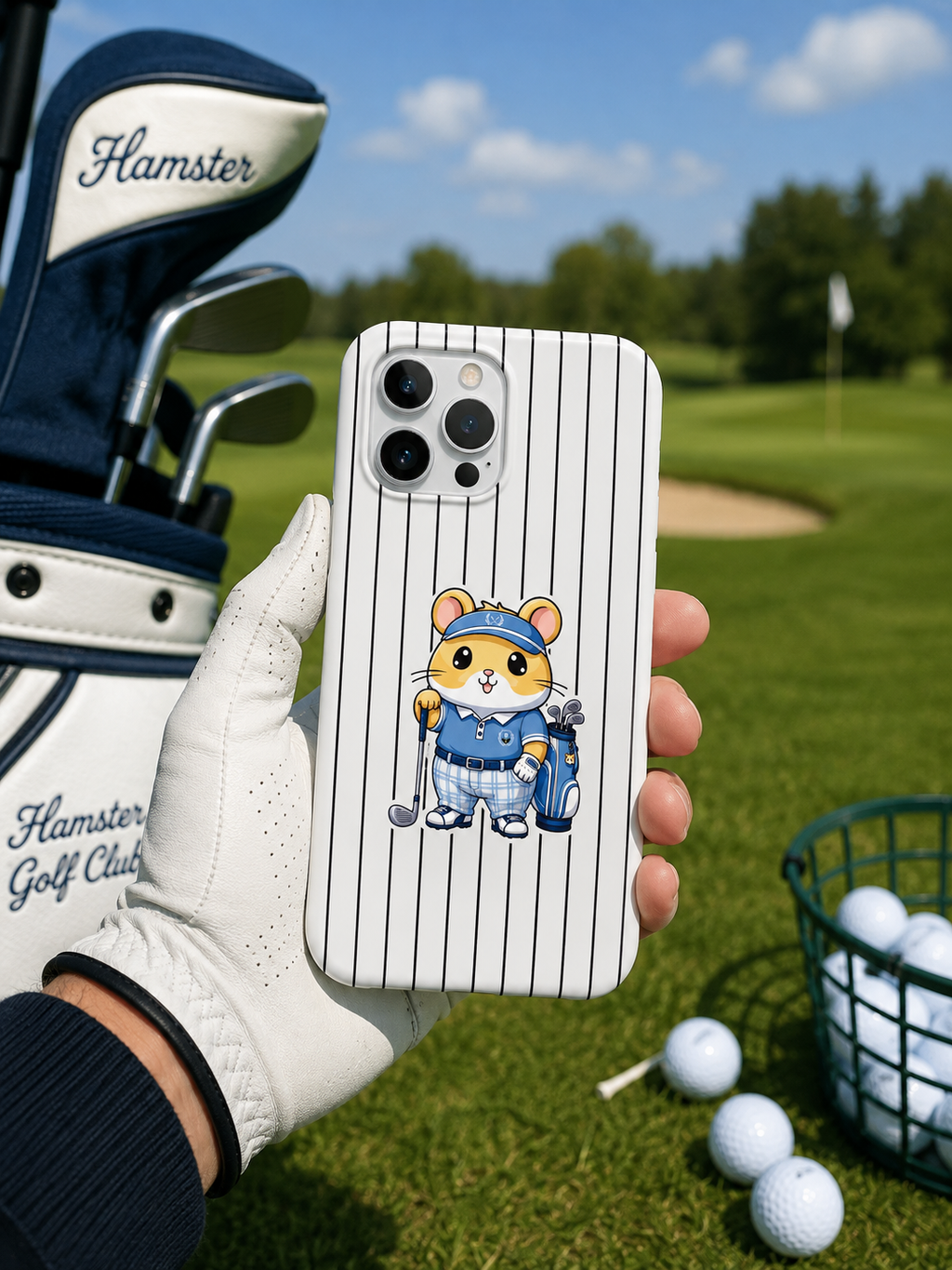 Hamster Golfer boy Telefon Kılıfı (Golfçü erkek) hm9