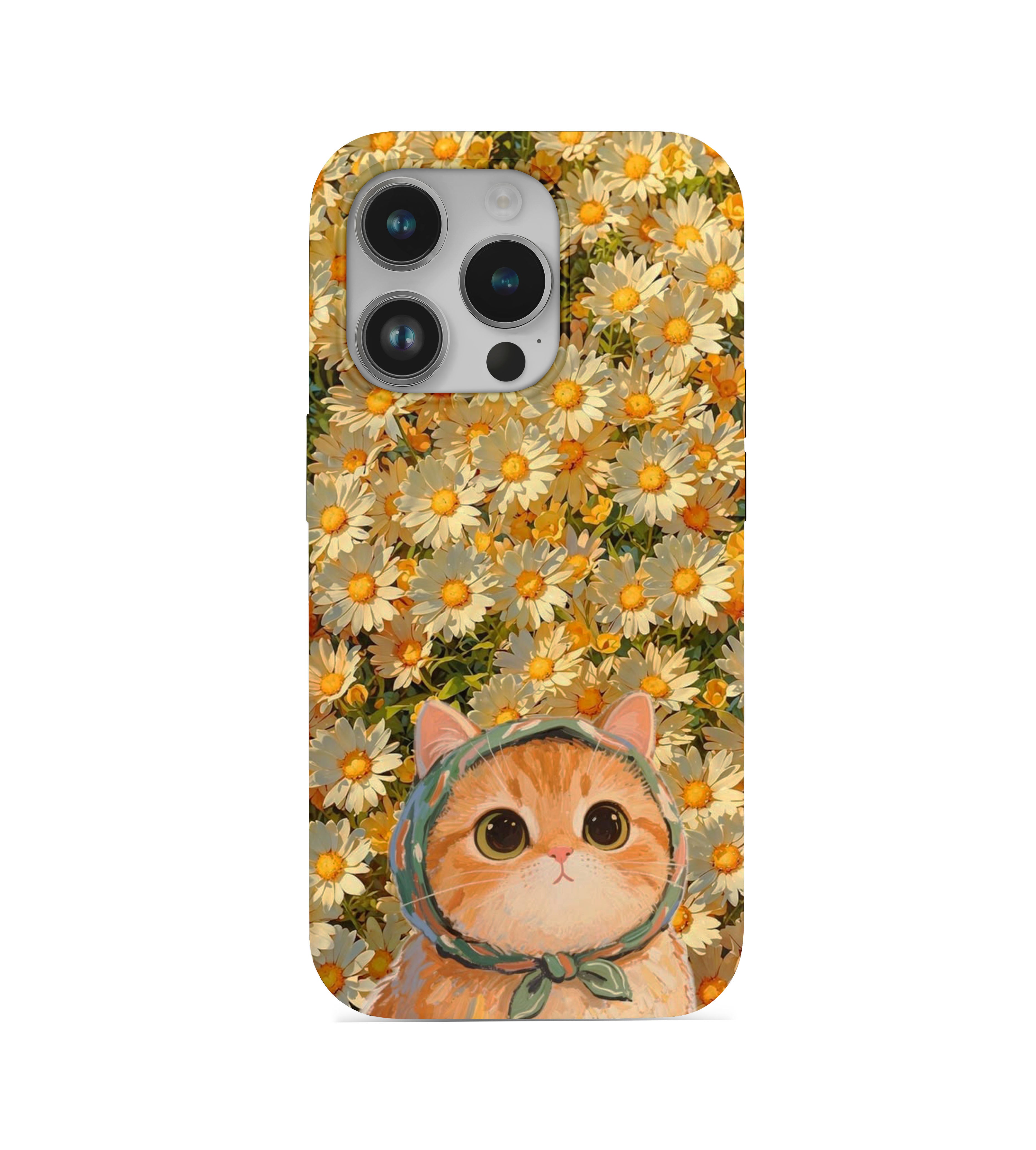Kedi Desenli İçi Kadifeli Telefon Kılıfı (Y13)