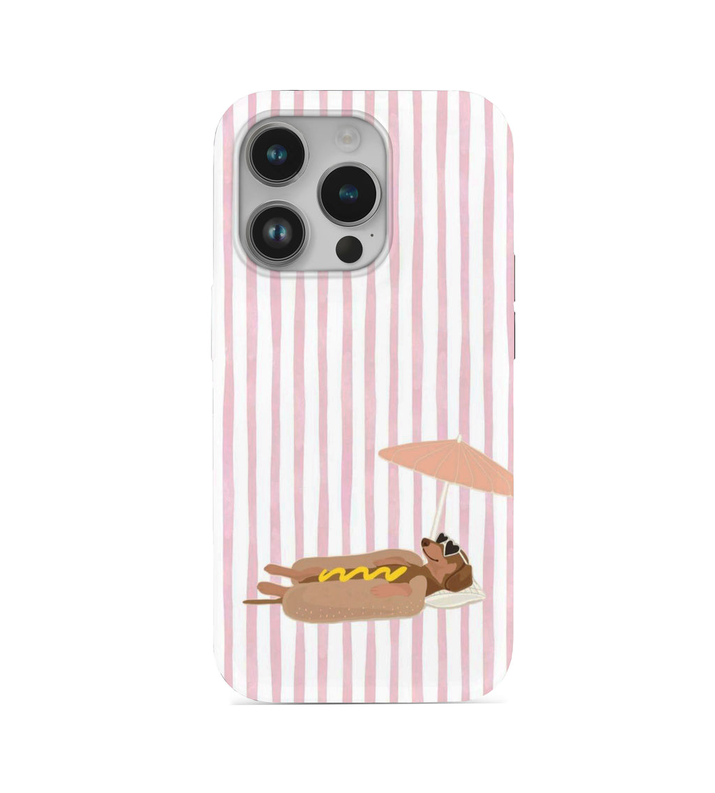 Hot Dog Desenli İçi Kadifeli Telefon Kılıfı (Y17)
