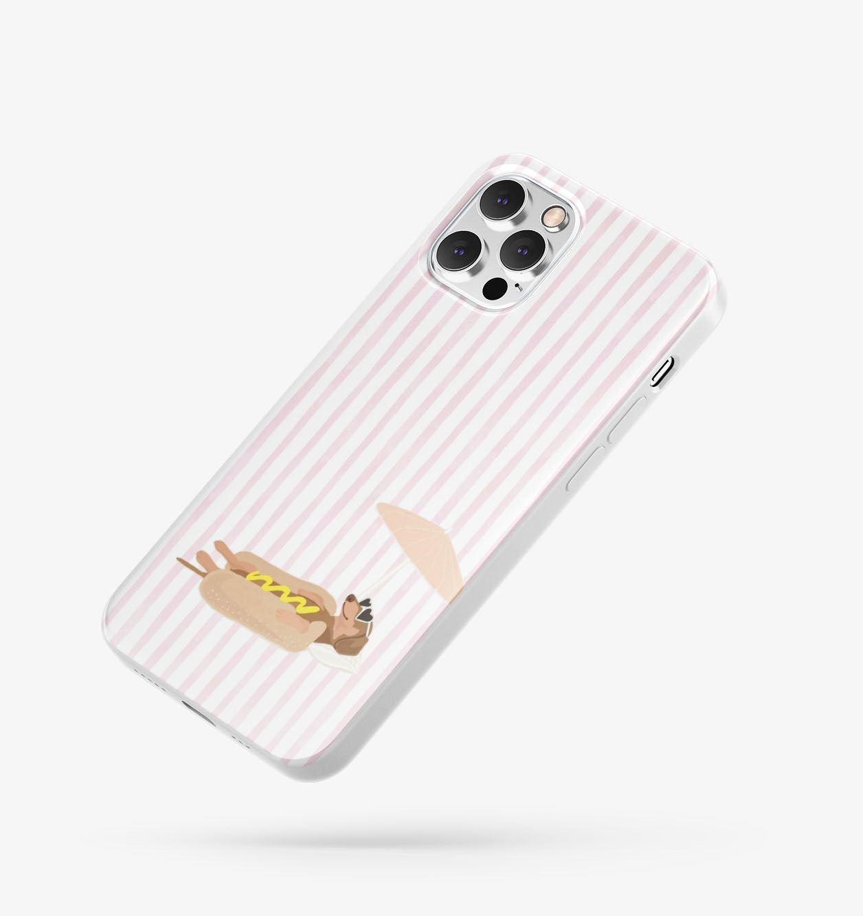 Hot Dog Desenli İçi Kadifeli Telefon Kılıfı (Y17)