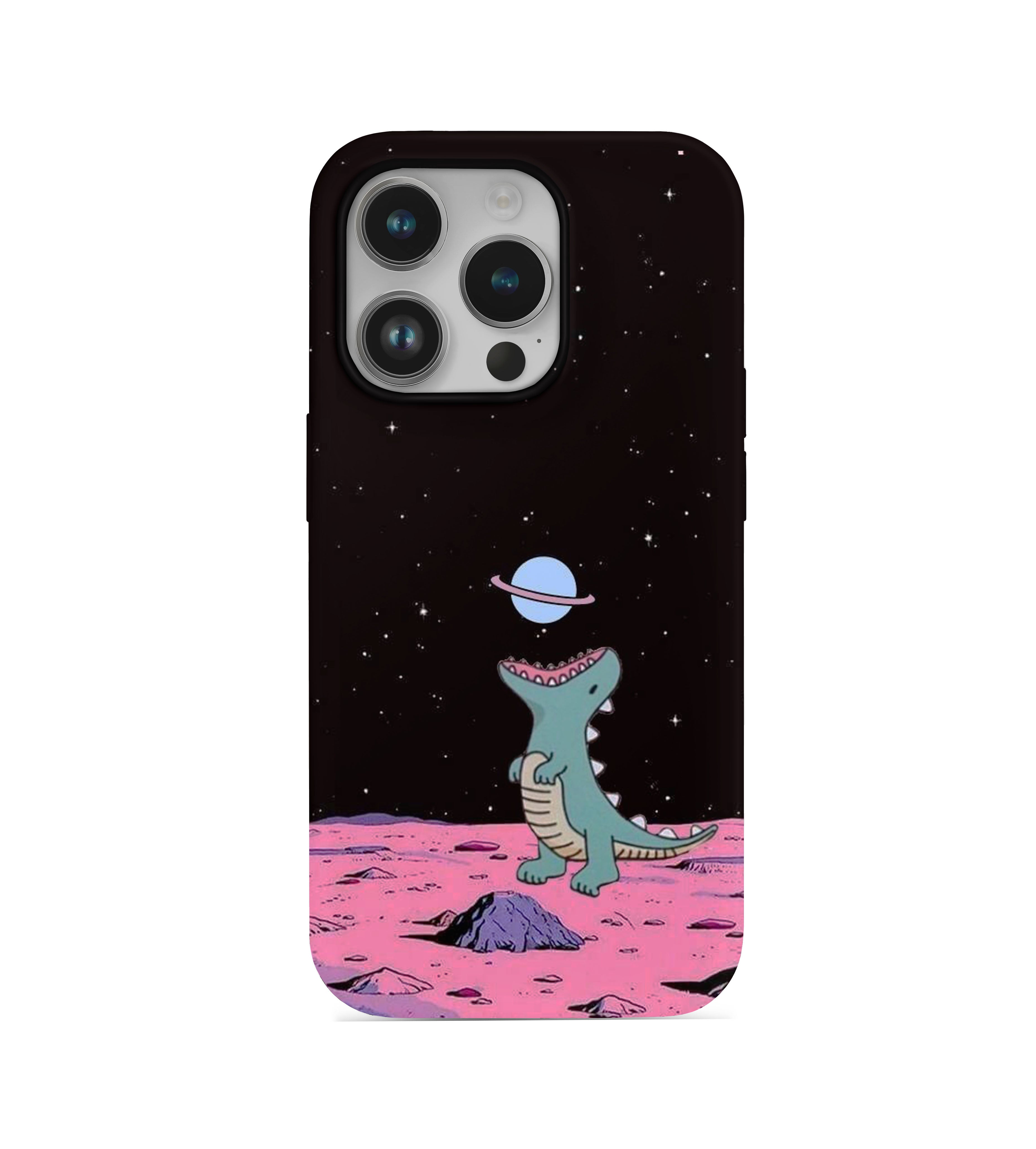 Dinozor Desenli İçi Kadifeli Telefon Kılıfı (Y2)