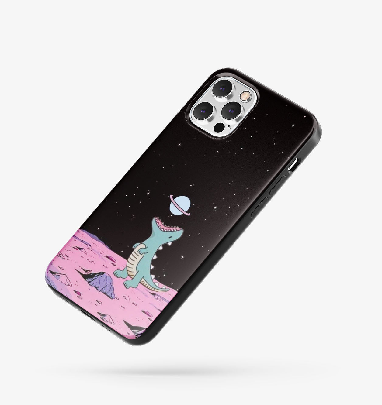 Dinozor Desenli İçi Kadifeli Telefon Kılıfı (Y2)