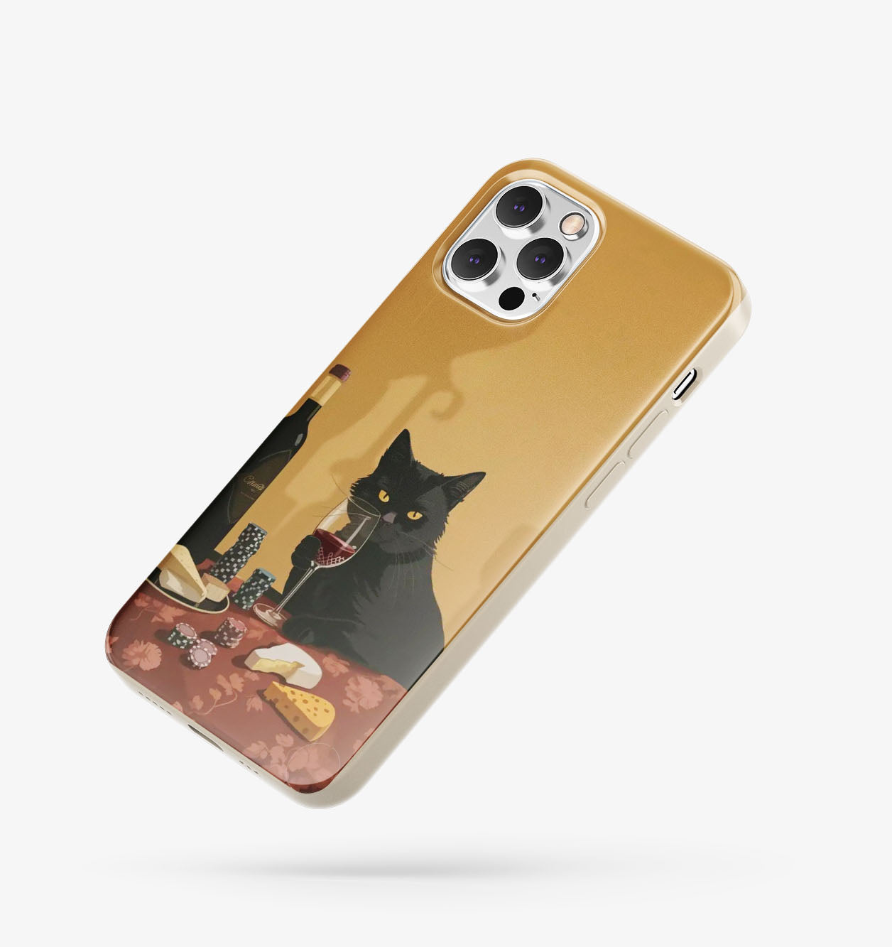 Noble Cat Desenli İçi Kadifeli Telefon Kılıfı (Y30)