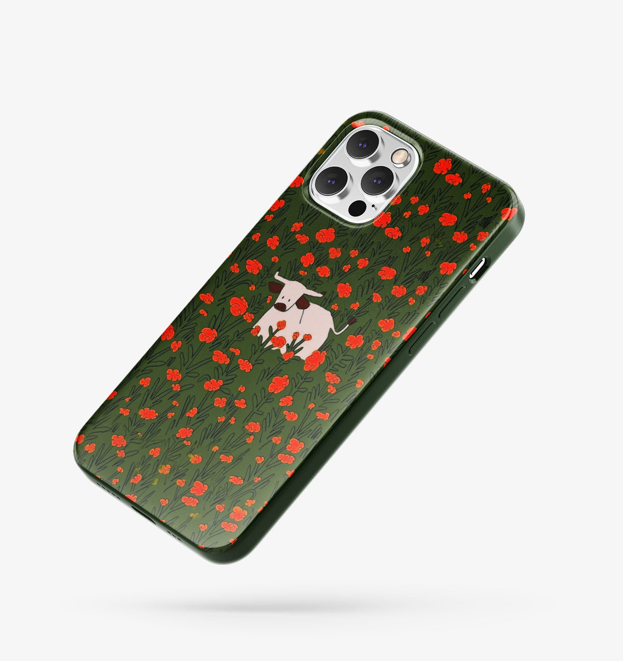 İnek Desenli İçi Kadifeli Telefon Kılıfı (Y42)
