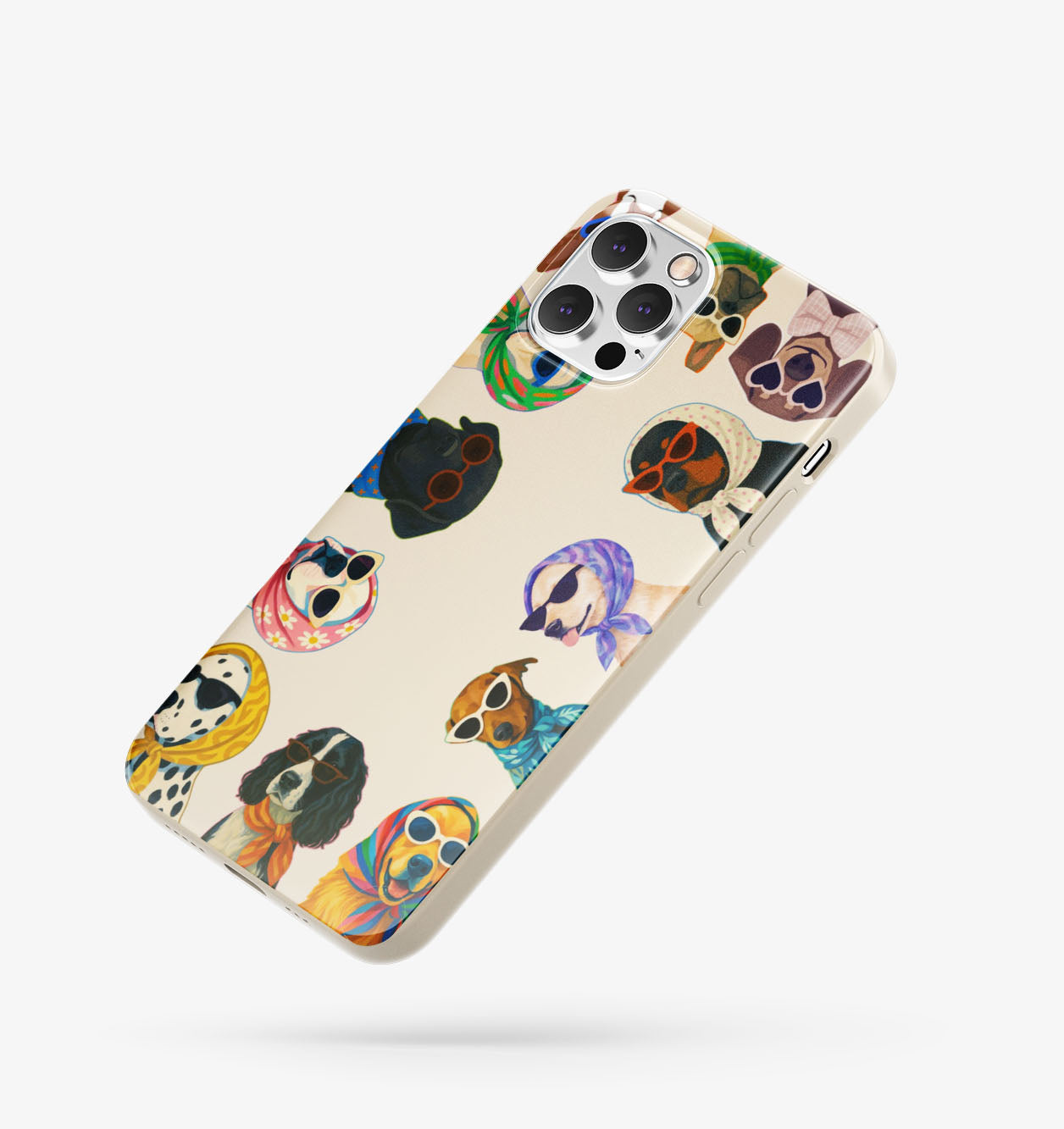 Köpekler Desenli İçi Kadifeli Telefon Kılıfı (Y43)