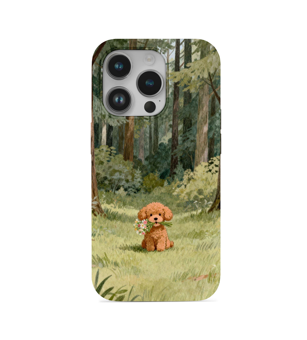 Köpek Desenli İçi Kadifeli Telefon Kılıfı (Y46)