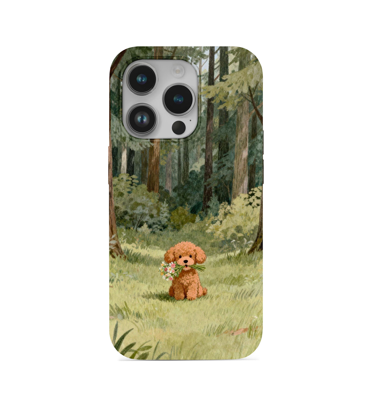 Köpek Desenli İçi Kadifeli Telefon Kılıfı (Y46)