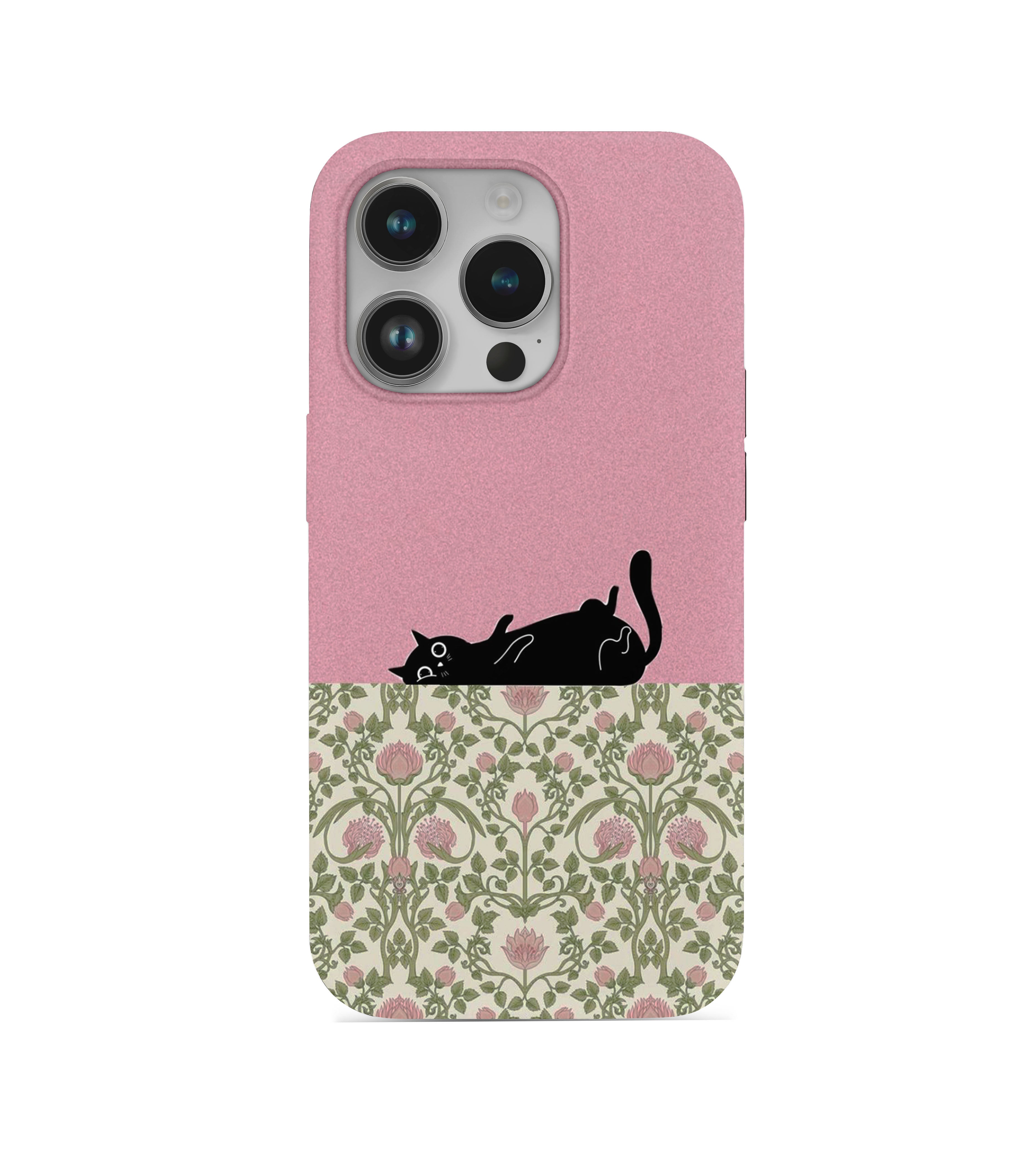 Kedi Desenli İçi Kadifeli Telefon Kılıfı (Y47)