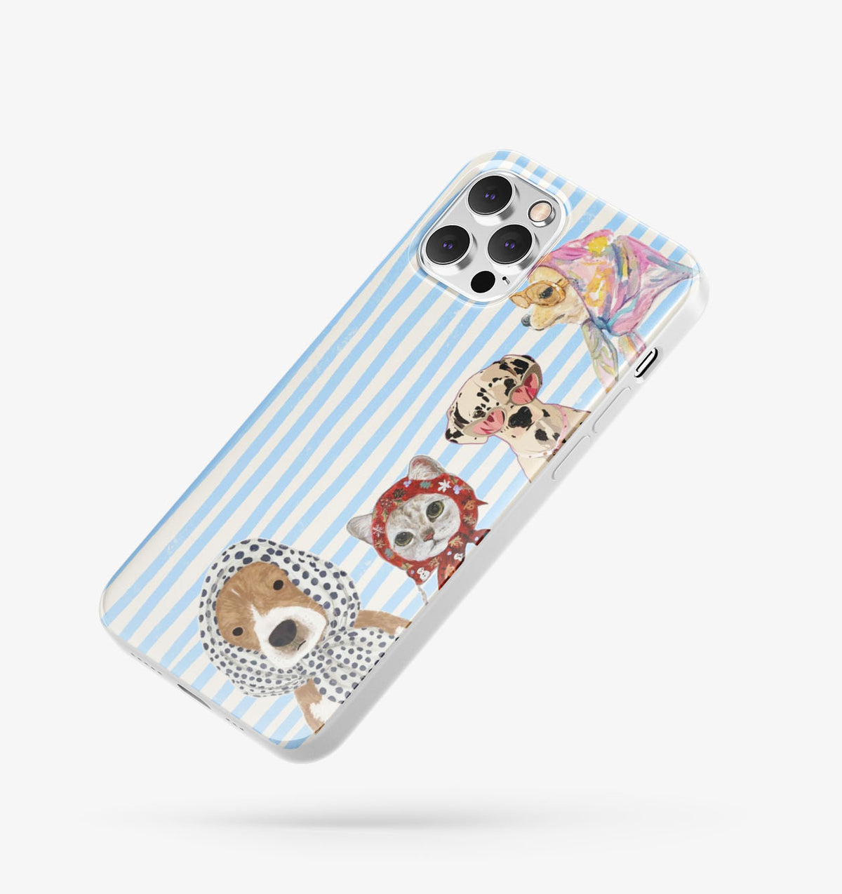 Sevimli Hayvanlar Desenli İçi Kadifeli Telefon Kılıfı (Y51)
