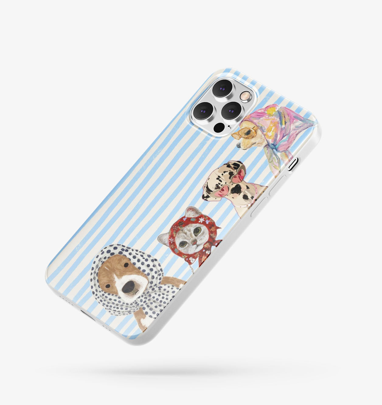 Sevimli Hayvanlar Desenli İçi Kadifeli Telefon Kılıfı (Y51)