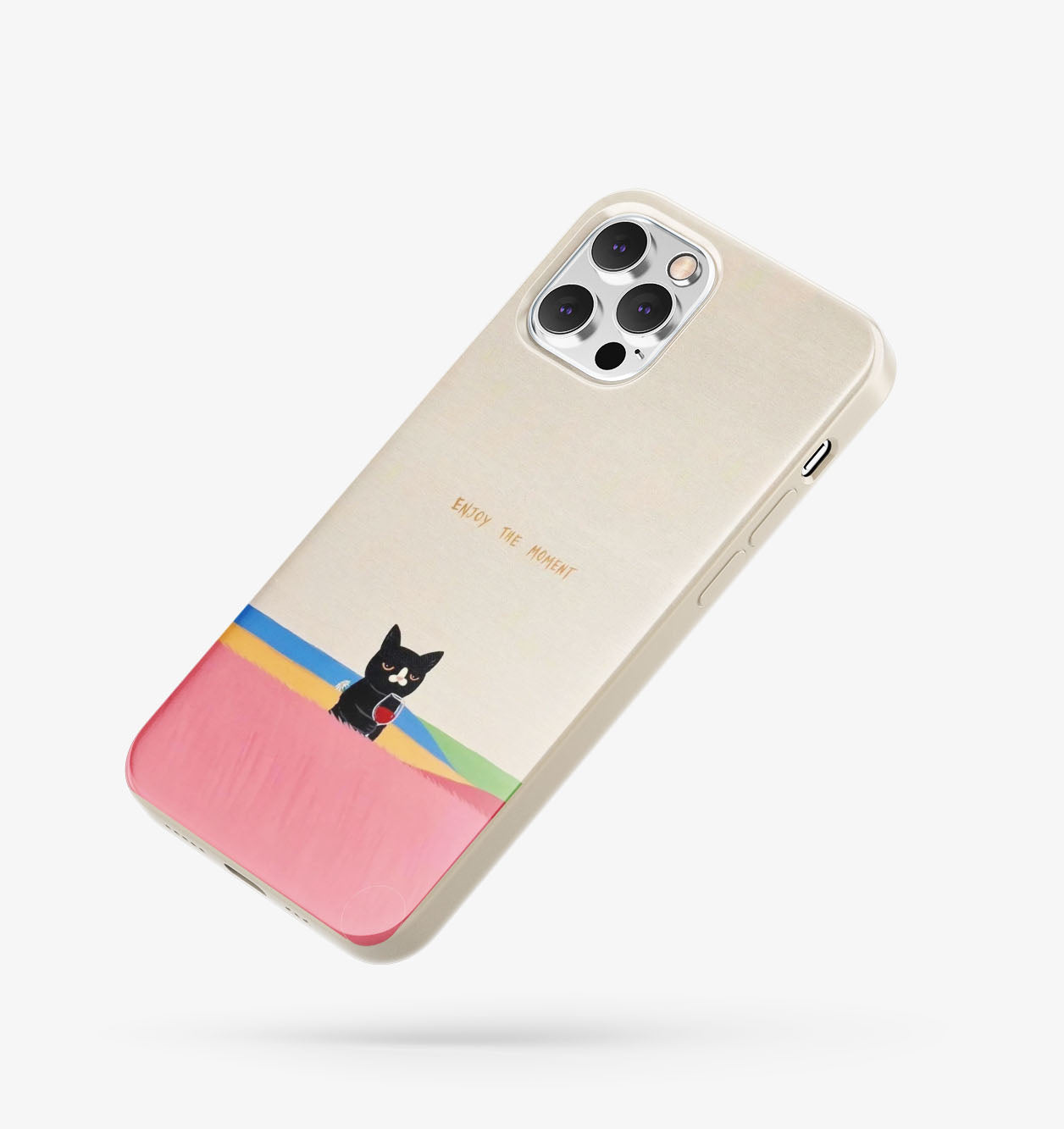 Kedi Desenli İçi Kadifeli Telefon Kılıfı (Y54)