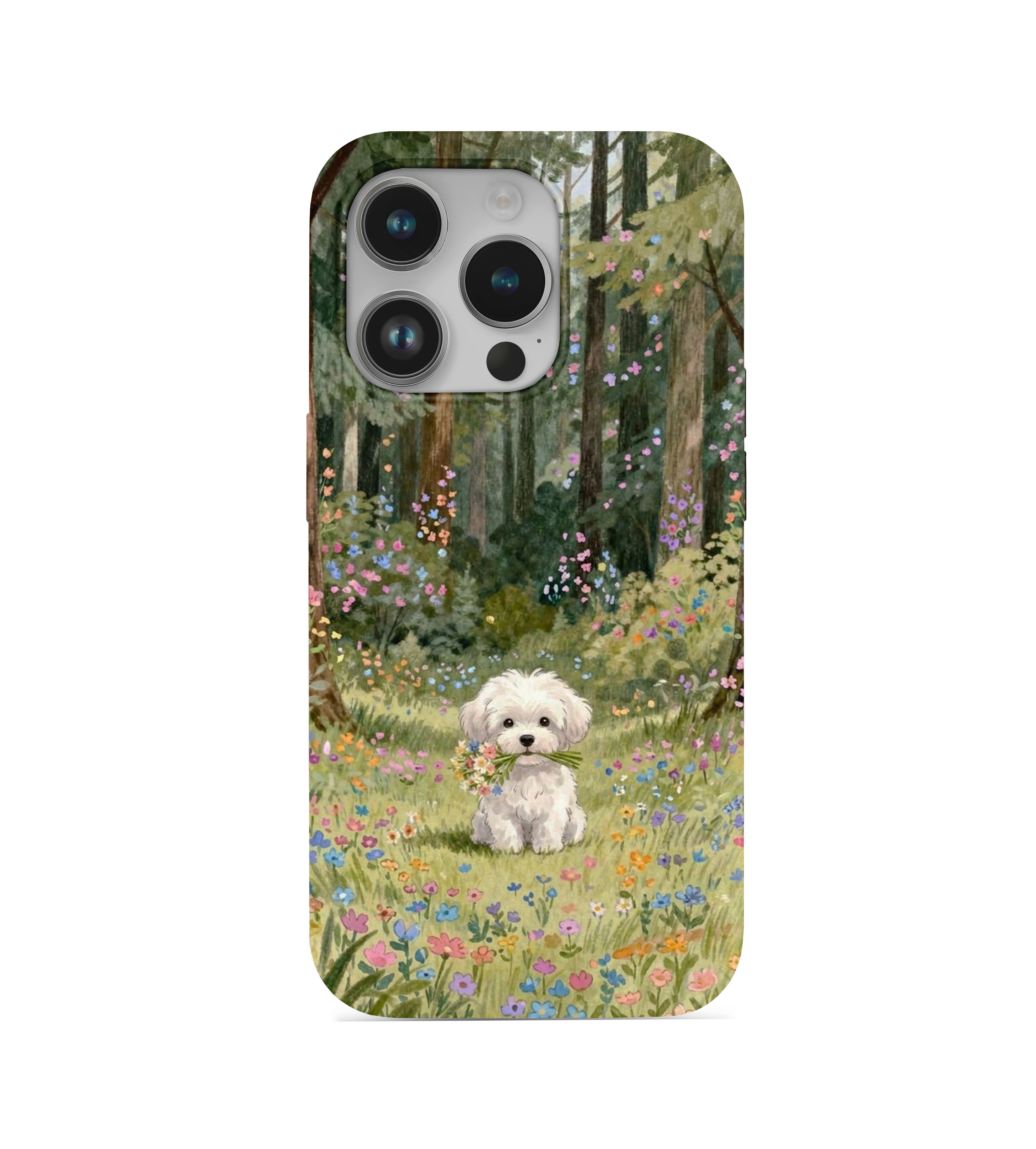Köpek Desenli İçi Kadifeli Telefon Kılıfı (Y58)