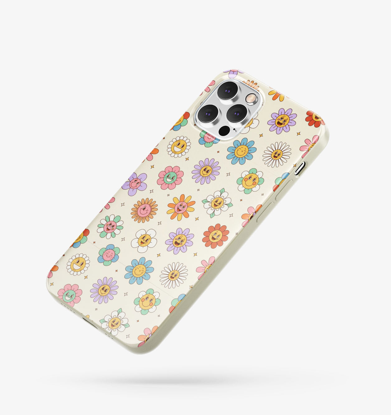 Çiçek Desenli İçi Kadifeli Telefon Kılıfı (Y5)