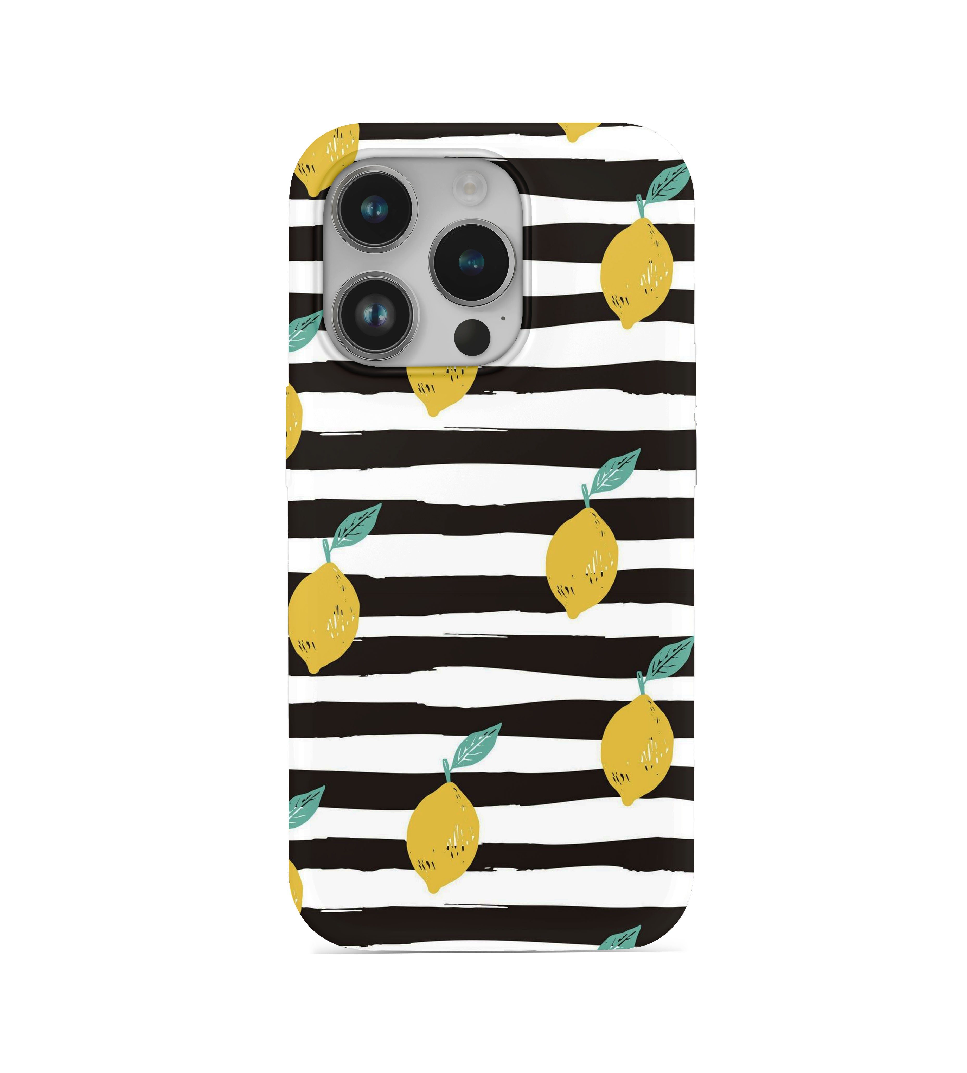 Limon Desenli İçi Kadifeli Telefon Kılıfı (Y61)