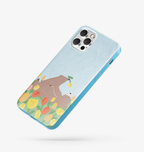 Bear Desenli İçi Kadifeli Telefon Kılıfı (Y65)