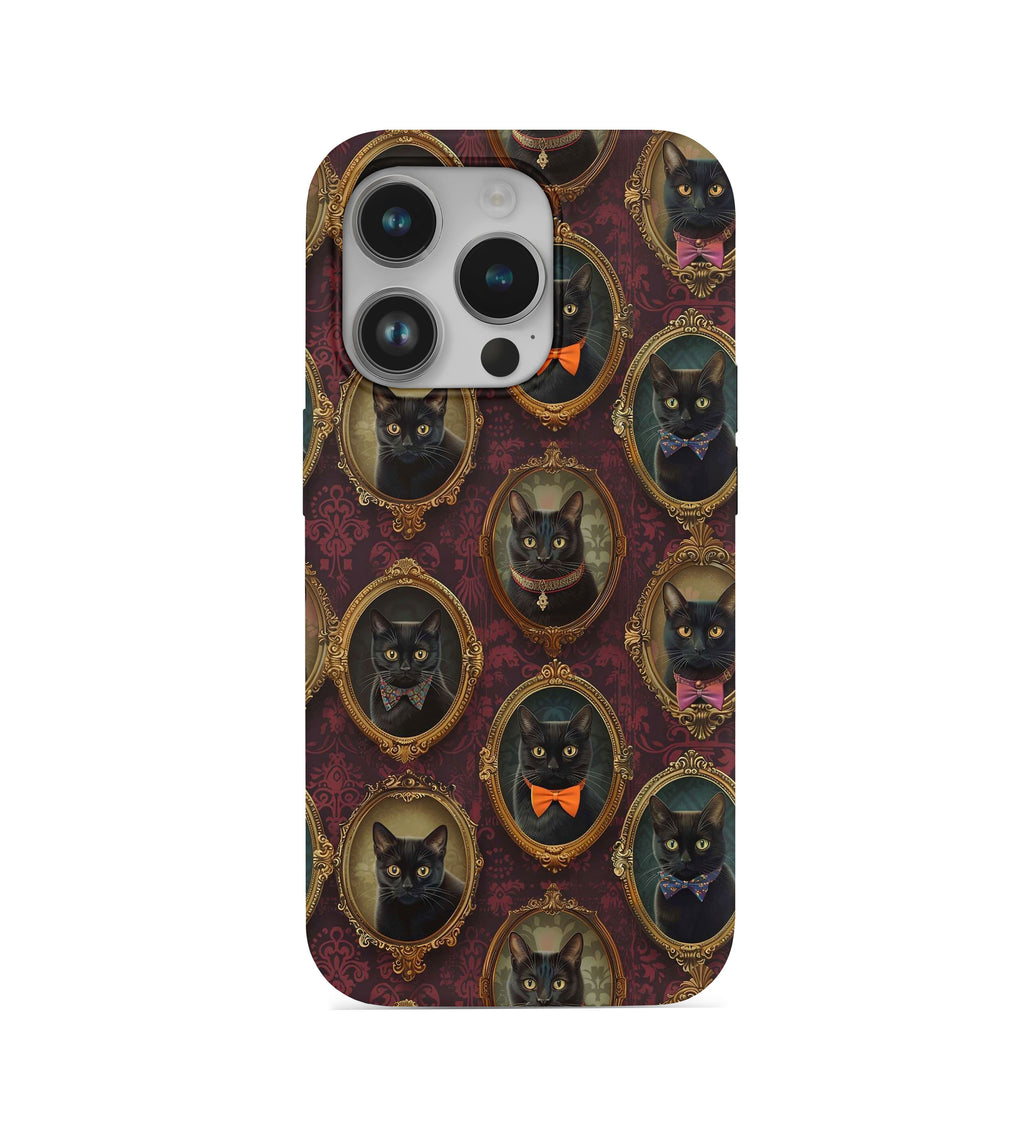 Kedi Desenli İçi Kadifeli Telefon Kılıfı (Y69)