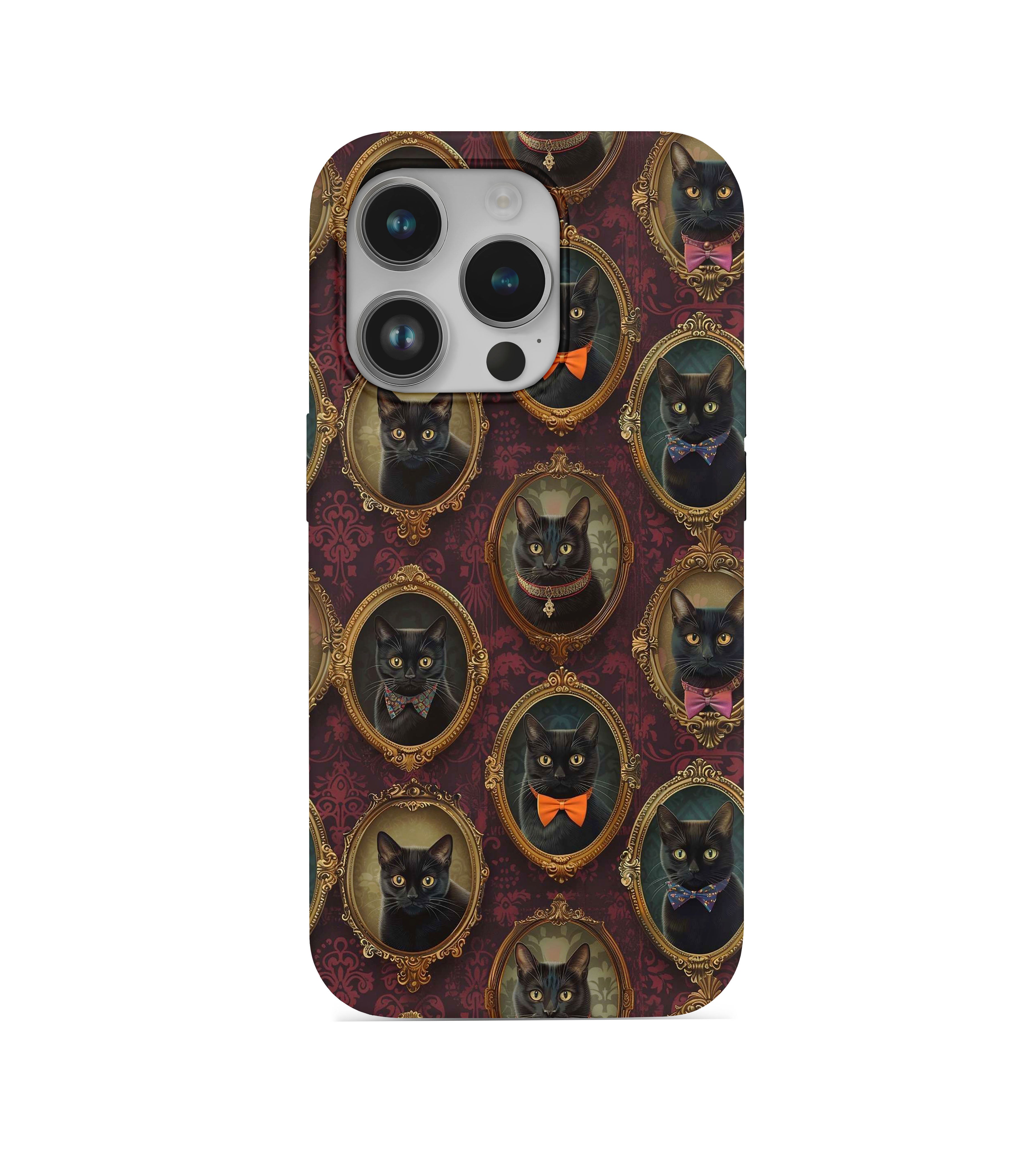 Kedi Desenli İçi Kadifeli Telefon Kılıfı (Y69)