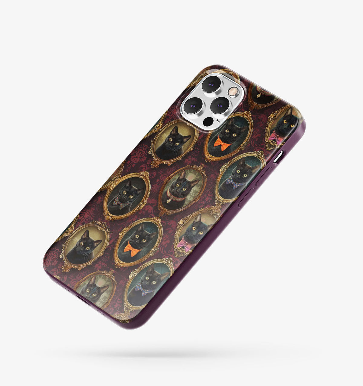 Kedi Desenli İçi Kadifeli Telefon Kılıfı (Y69)