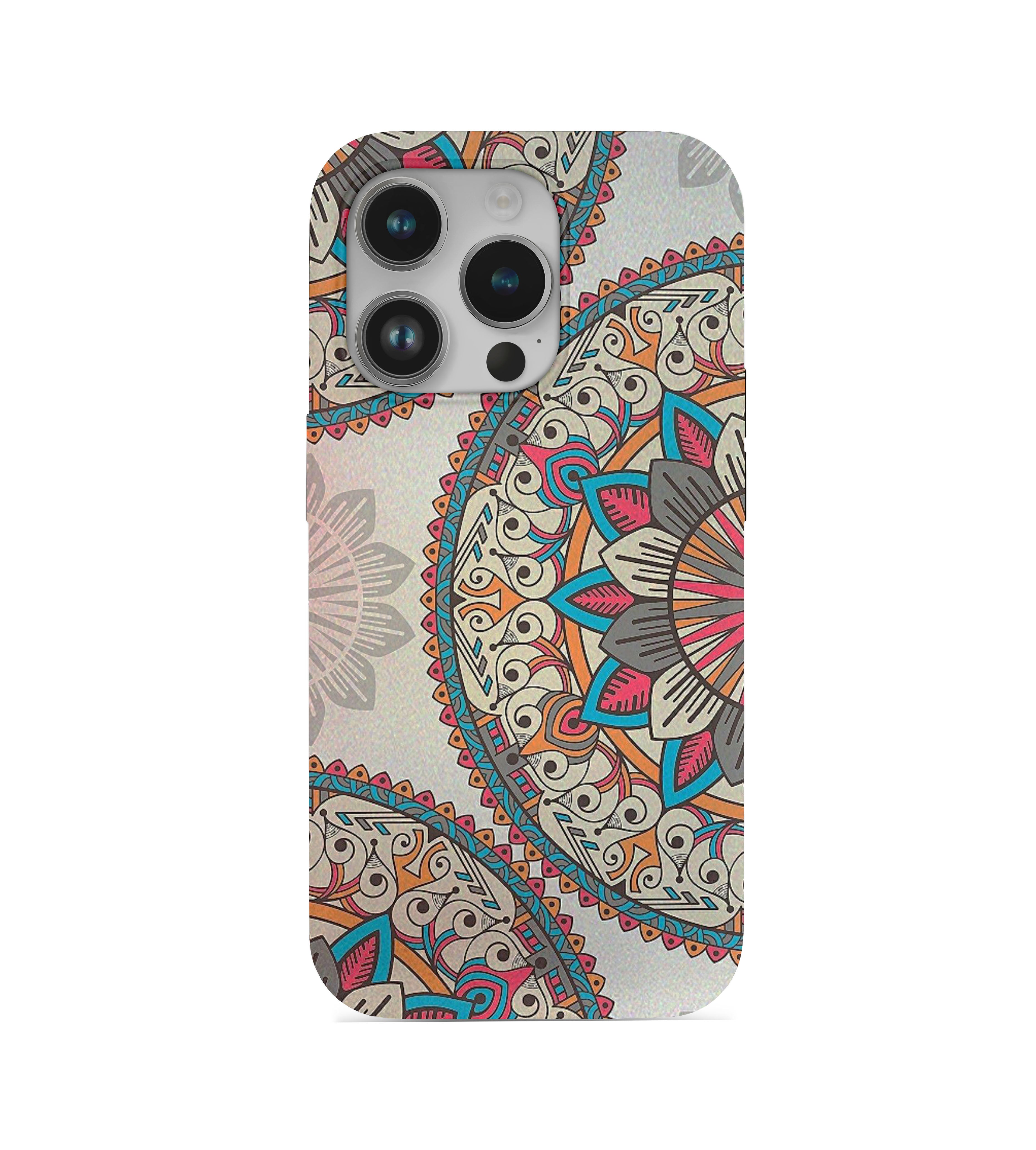 Mozaik Desenli İçi Kadifeli Telefon Kılıfı (Y70)