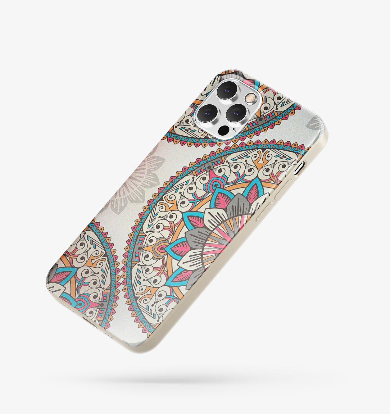 Mozaik Desenli İçi Kadifeli Telefon Kılıfı (Y70)