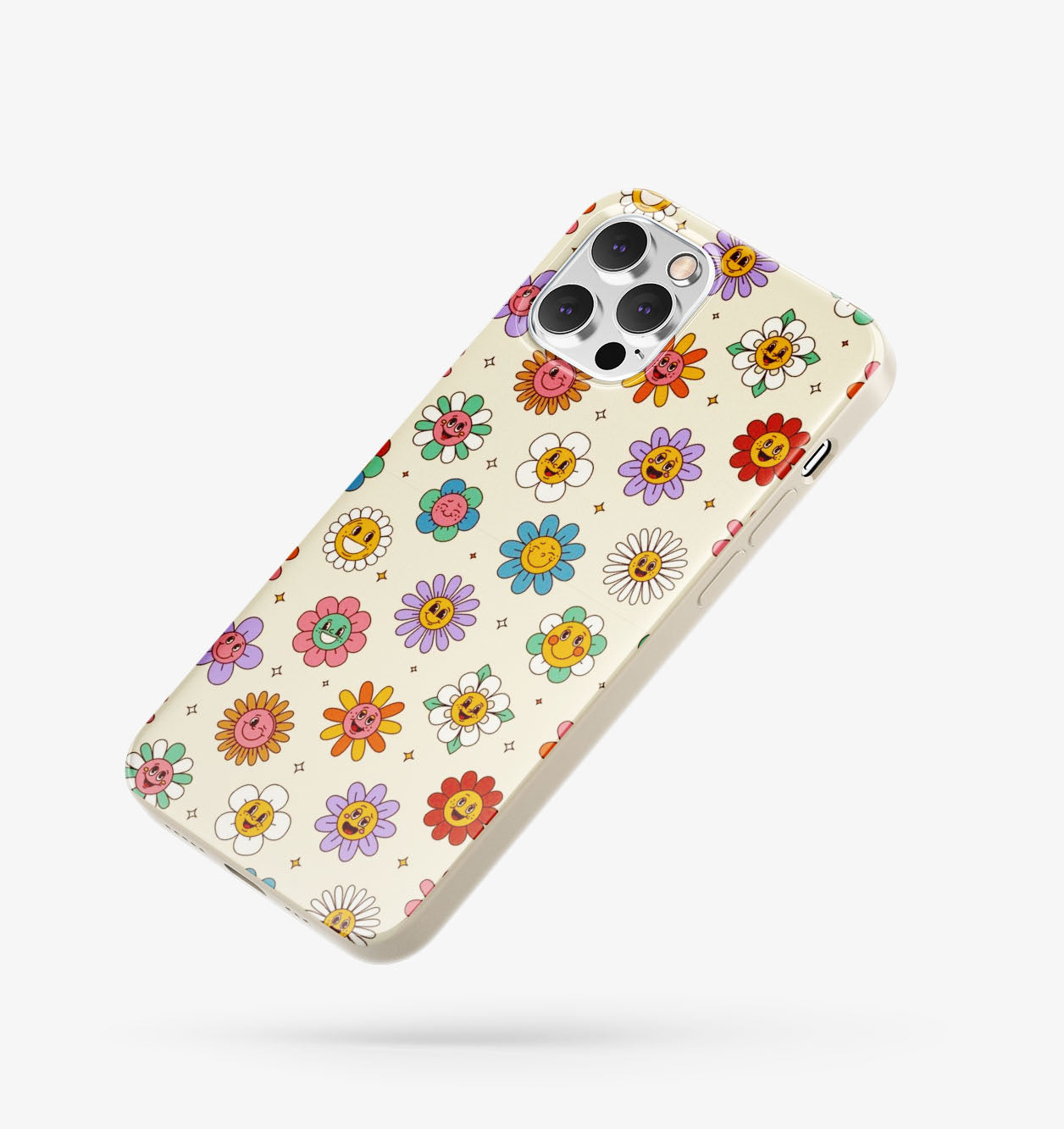 Çiçek Desenli İçi Kadifeli Telefon Kılıfı (Y71)