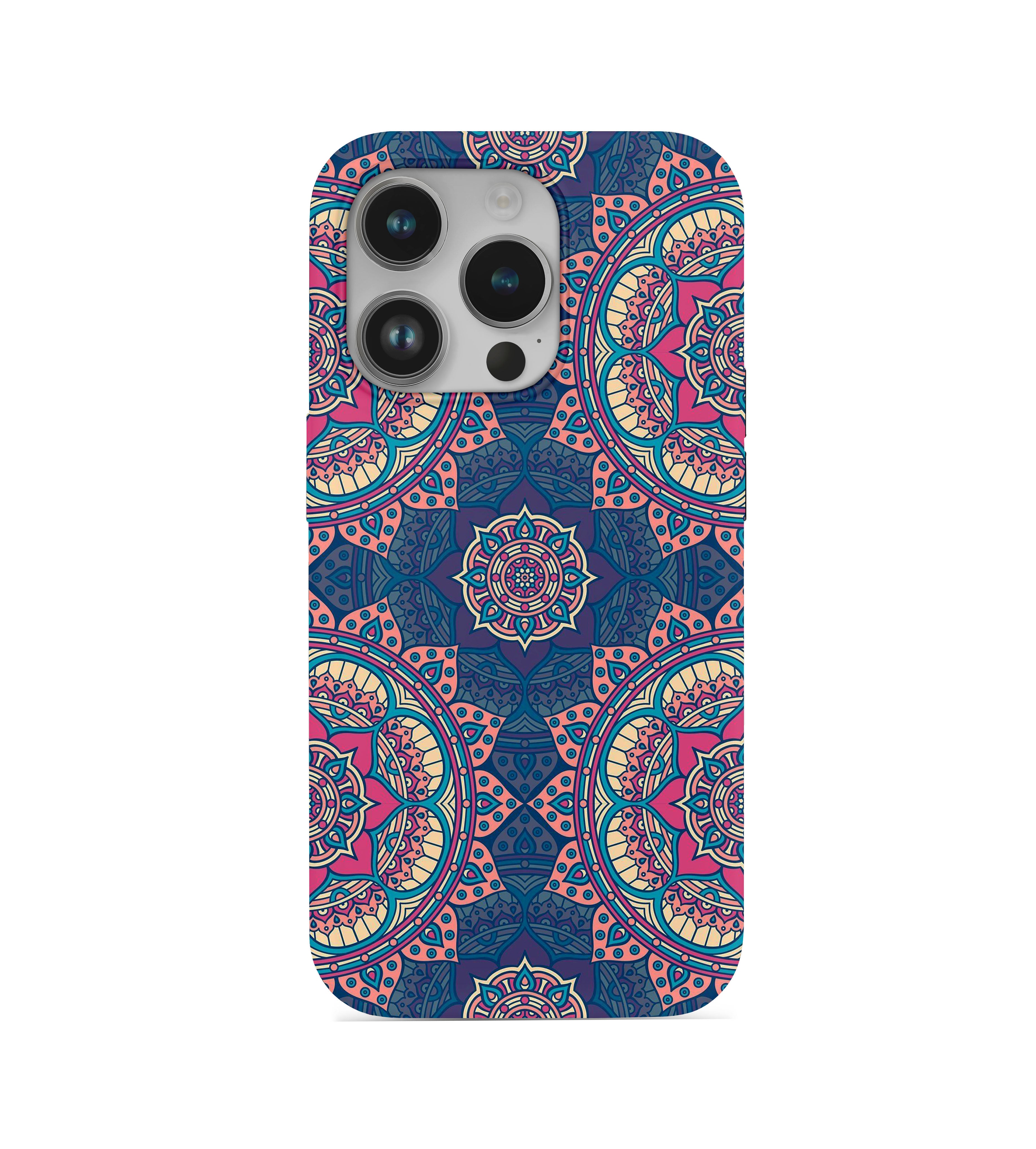 Mozaik Desenli İçi Kadifeli Telefon Kılıfı (Y73)