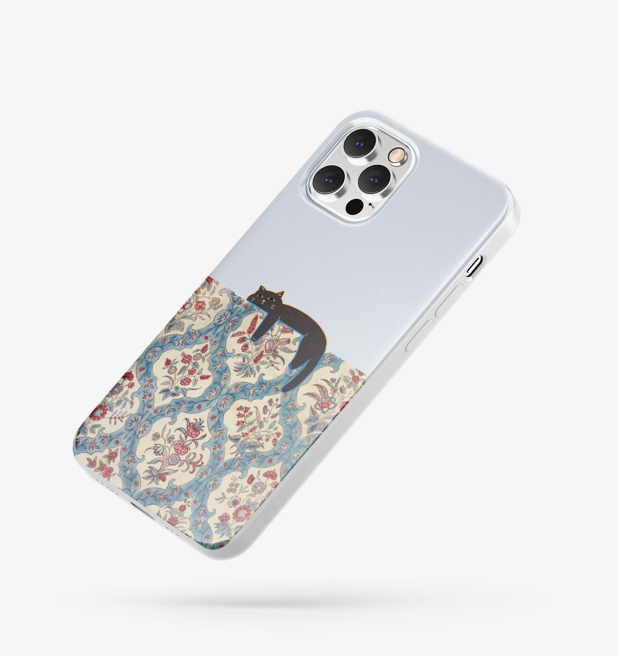 Kedi Desenli İçi Kadifeli Telefon Kılıfı (Y8)